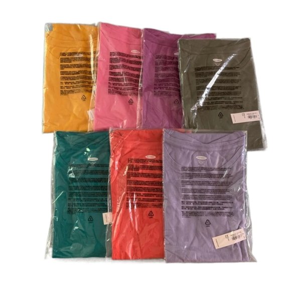 BUNDLE (7) Girls Relaxed Softest Scoop-Neck Tee - Picture 1 of 3
